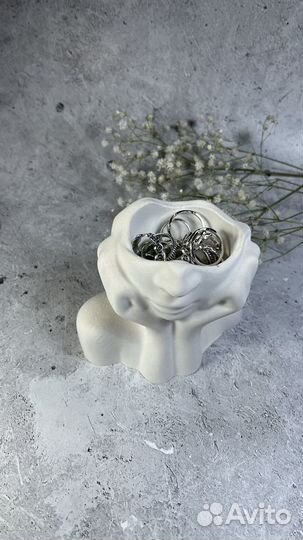 Кашпо из гипса