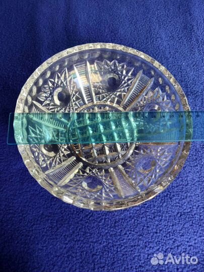 Ваза для фруктов хрусталь СССР