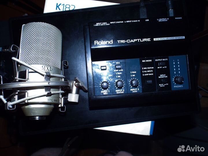 Комплект звукозаписи. MXL 990+ Roland Tri-Capture+