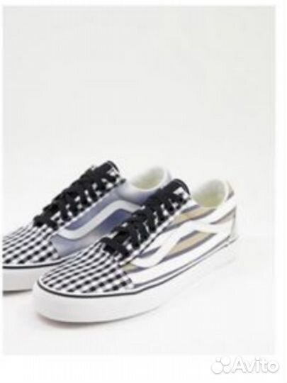 Черно-белые кроссовки Vans Old Skool Prep Retro