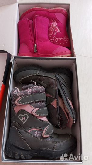 Ботинки зимние для девочки 29 размер