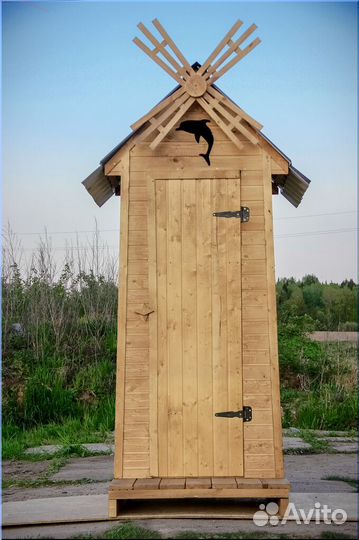 Дачный туалет деревянный SUN340
