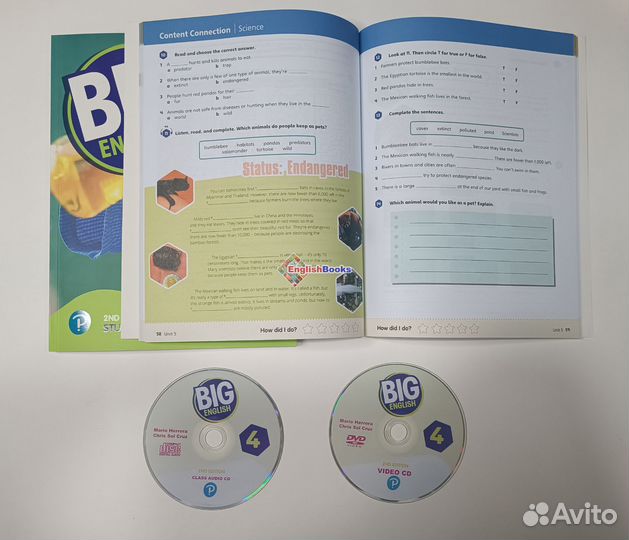 Big English 4, 2ed, комплект (SB, WB, 2CD)