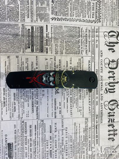 Нож черный самурай ganza