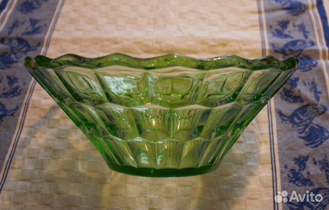 Ваза 1 кдо зеленое стекло