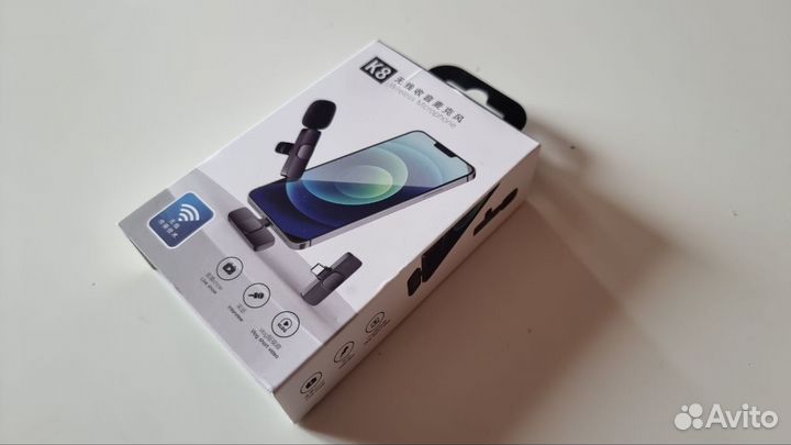 Петличный беспроводной микрофон Android / iPhone