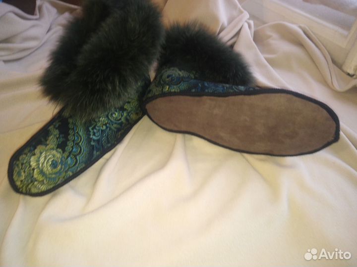 Тапки из овчины