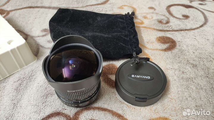 Samyang fish-eye объектив