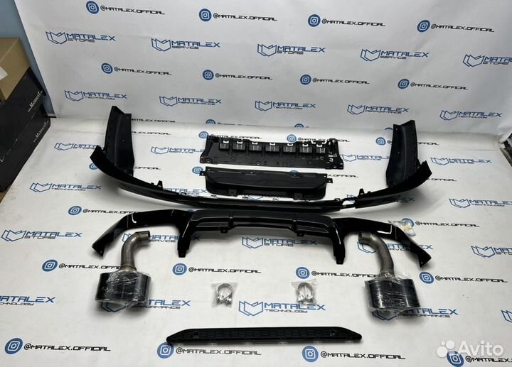 Диффузор М BMW X4 G02 с насадками