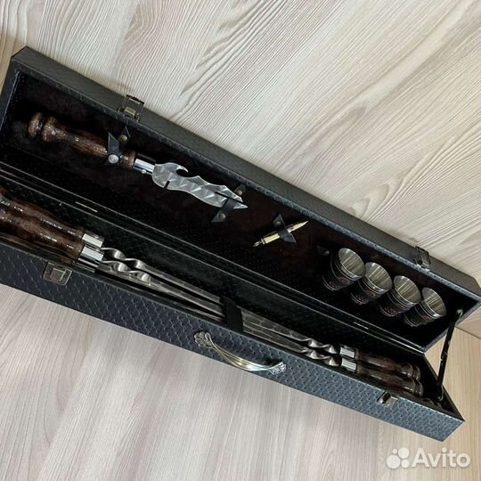 Шашлычный набор «Лайт», подарок, нож, шампура