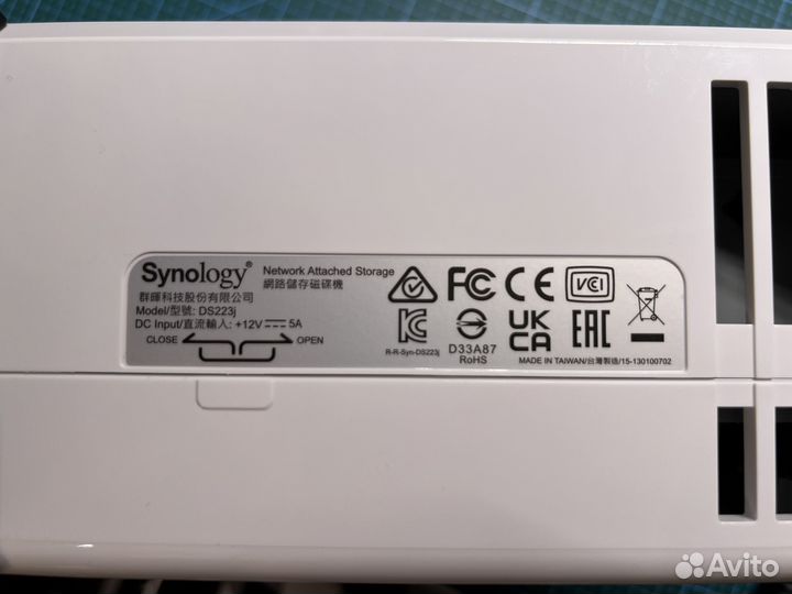 Сетевой накопитель Synology DS223j без HDD