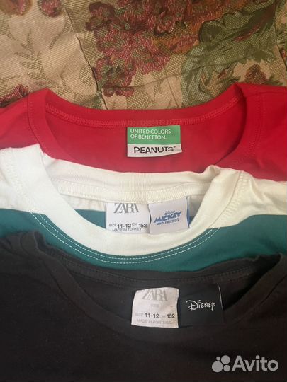 Лонгслив zara benetton 152 см