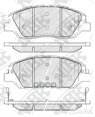 PN0446-nibk колодки дисковые п Hyundai Santa F