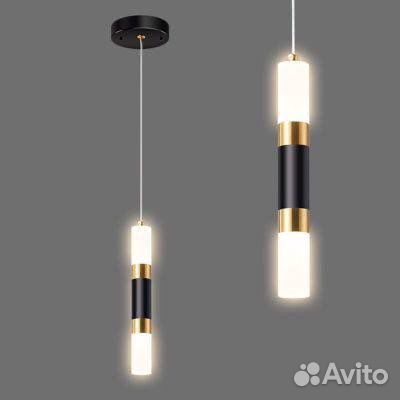 Светильник подвесной SVT 33016 Черный Золото LED