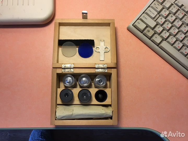 Набор оптики к микроскопу времен СССР (новый)