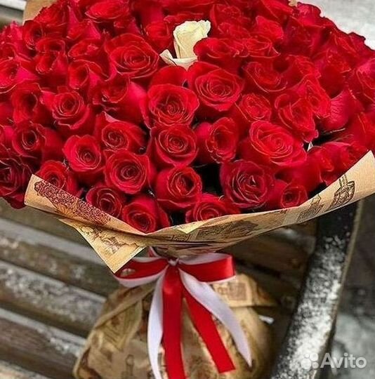 Высокие розы Букеты с доставкой