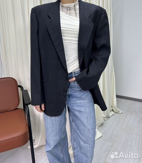 Винтажный пиджак женский 44 S