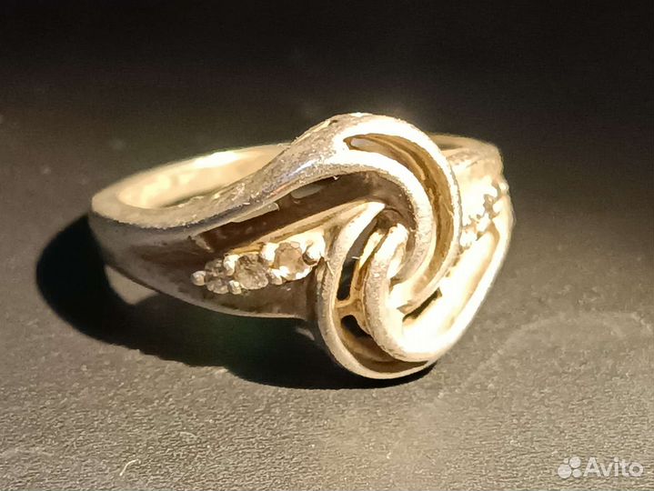 Кольцо серебряное СССР 925 проба