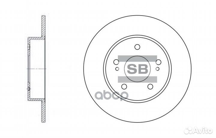 SD3028 диск тормозной задний Nissan Maxima QX