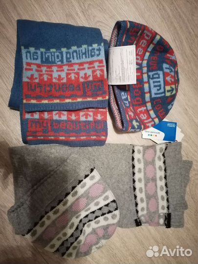 Комплект шапка и шарф женский