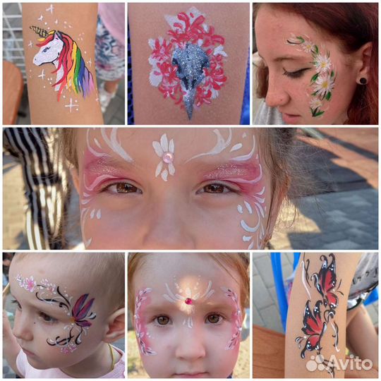 Роспись одежды, рисунки хной,аква грим,подарок с.р