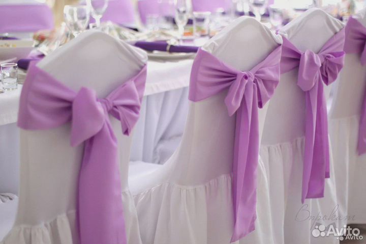 Аренда чехлов, бантов, салфеток