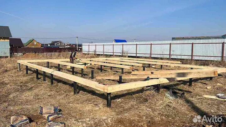 Монтаж винтовых свай Винтовые сваи