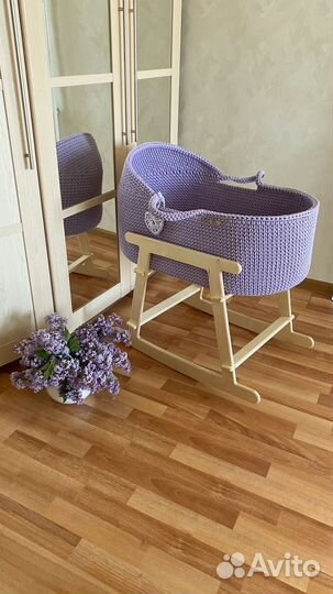 Детская люлька вязаная