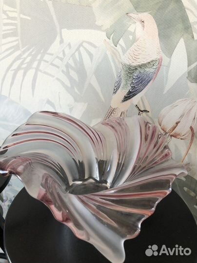 Ваза цветное стекло чехия