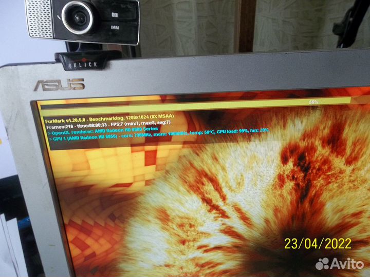 Asus AMD radeon HD 6850 gddr5 256BIT 1GB