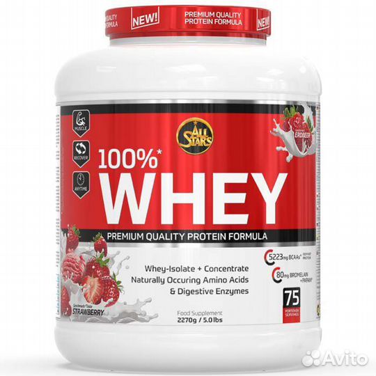 Протеин All Stars 100% Whey Protein, 2270 г