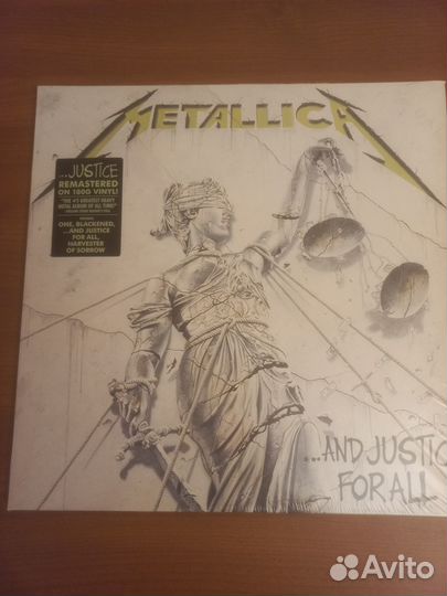 Metallica .AND justice FOR ALL 2 LP