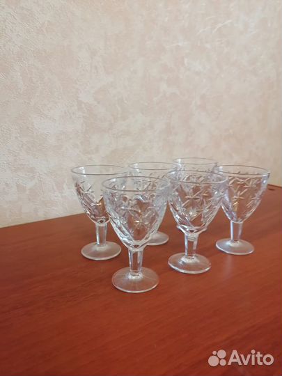 Хрустальные рюмки на ножке СССР