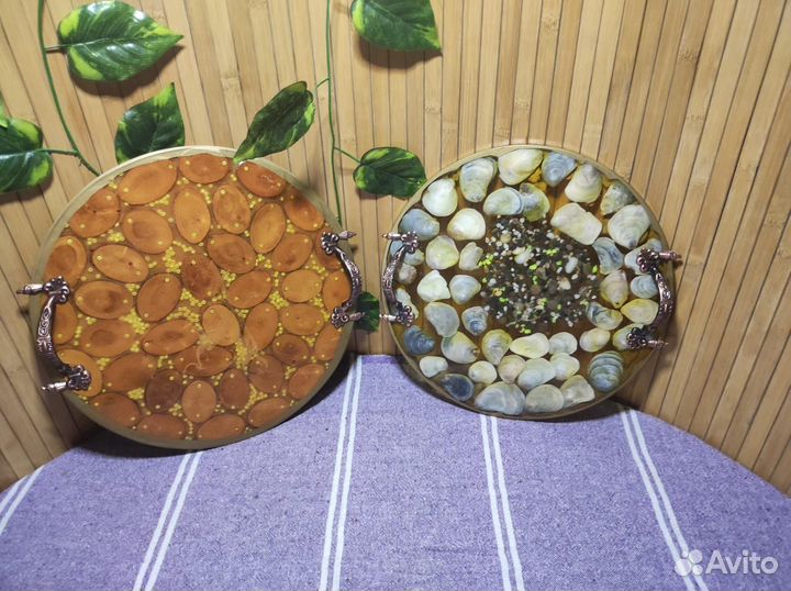 Поднос из эпоксидной смолы