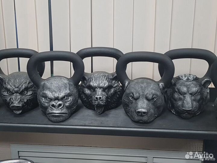 Гиря голова животных чугун