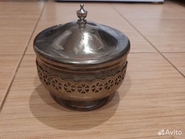 Сахарница из мельхиора СССР