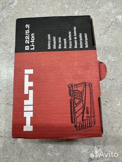 Аккумулятор hilti b 22 5.2 li ion