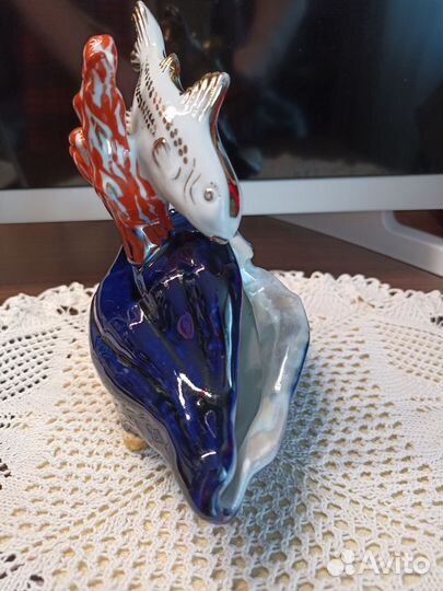 Статуэтка ракушка с рыбкой