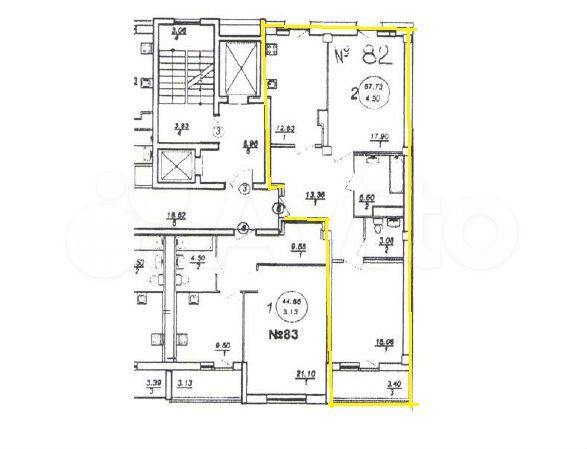 2-к. квартира, 71 м², 8/16 эт.