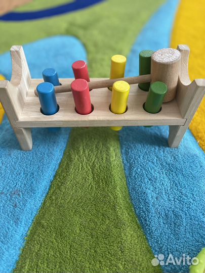 Развивающие деревянные игрушки монтессори