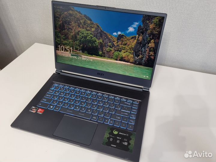 Игровой ноутбук MSI Delta 15 (новая мат.плата)