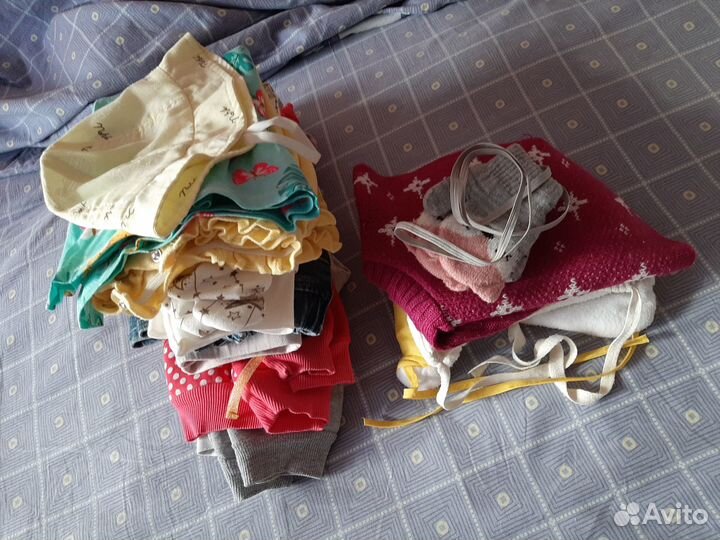 Вещи пакетом на девочку от 62 до 86