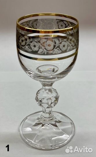 Набор шикарных праздничных бокалов (Bohemia)