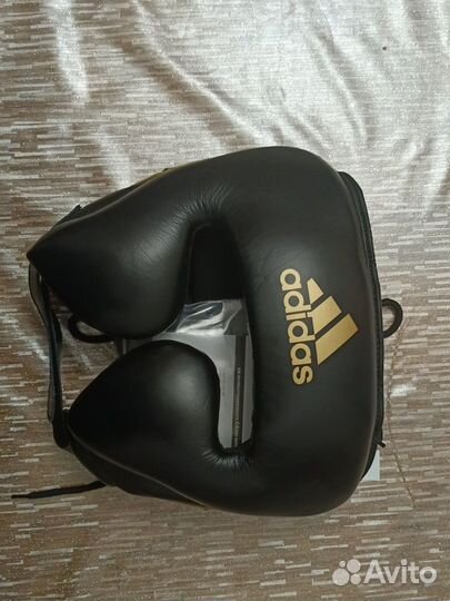 Боксерский кожанный шлем adidas оригинальный