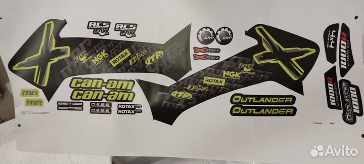 Наклейки BRP, cfmoto, некондиция