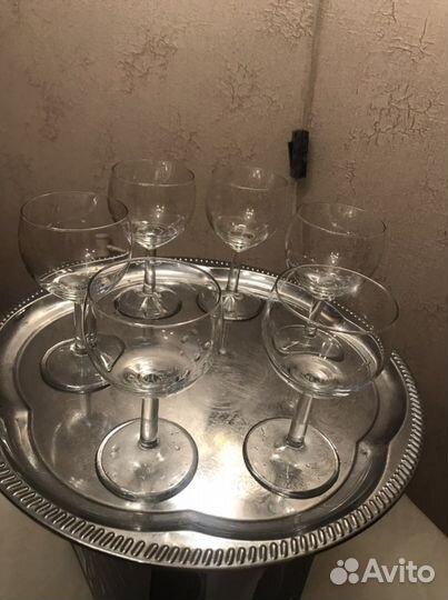 Фужеры 6 штук. По 100 за 1 шт