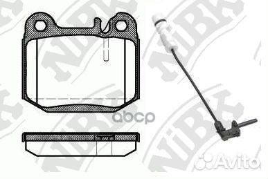 Колодки торм.зад. PN0203W NiBK