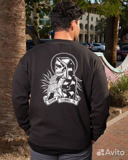 Свитшот dixxon santa muerte crewneck 3XL