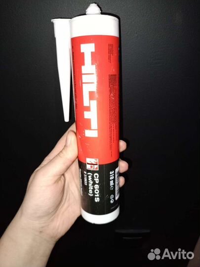 Противопожарный силиконовый герметик hilti CP 601S
