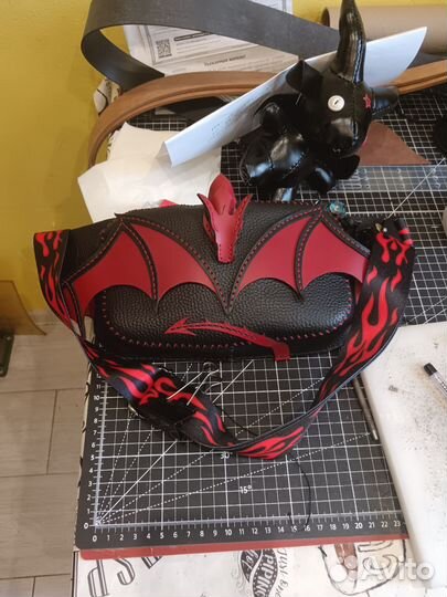 Сумка бананка Дракон